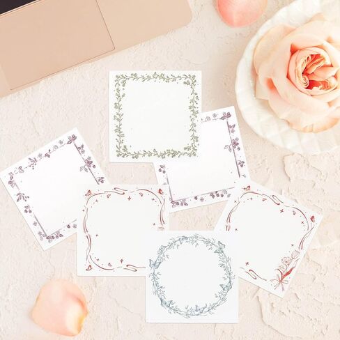 PUIKSXER Decorative Paper Pad, 200 Pieces Vintage Scrapbook Label Paper Aesthetic Stationery Scrapbook Paper Supplies for Decoupage Junk Journal Planner Collage DIY Craft - 4 Styles in Kuwait