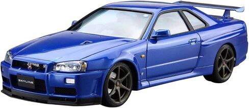 Aoshima 2002 Nissan Skyline GT-R BNR34 V-spec II 1:24 Model Kit Kit 058589 in Saudi Arabia