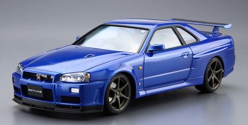 Aoshima 2002 Nissan Skyline GT-R BNR34 V-spec II 1:24 Model Kit Kit 058589 in Saudi Arabia