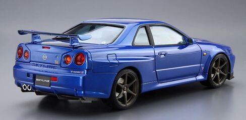 Aoshima 2002 Nissan Skyline GT-R BNR34 V-spec II 1:24 Model Kit Kit 058589 in Saudi Arabia
