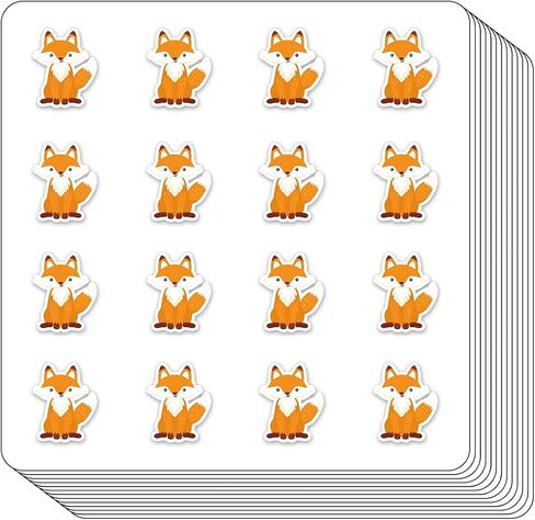 Fox Planner Stickers, 0.5in Scrapbooking Kids DIY Calendar Crafting 208-Pack in Saudi Arabia