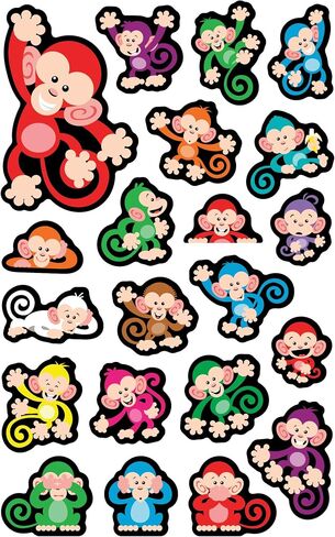 Color Monkeys superShapes Stickers-Large in Saudi Arabia