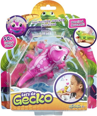 Goliath Animagic Let's Go Gecko Yellow - Motorized Movement, Over 50 Lights and Sounds - Ages 5 and Up in Kuwait