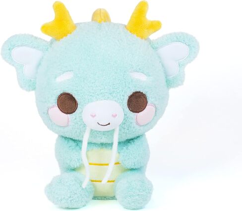 Cuddle Barn PlushGoals - روكسي الراكون Kawaii | سوبر لينة لطيف Kawaii الراكون الآيس كريم مخروط يونيكورن القرن تحصيل لعبة محشوة الحيوان أفخم، 9 بوصة in Kuwait