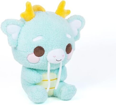 Cuddle Barn PlushGoals - روكسي الراكون Kawaii | سوبر لينة لطيف Kawaii الراكون الآيس كريم مخروط يونيكورن القرن تحصيل لعبة محشوة الحيوان أفخم، 9 بوصة in Kuwait