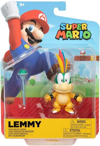 SUPER MARIO Action Figure 4 Inch Lemmy Koopa Collectible Toy with Ball Accessory in Saudi Arabia