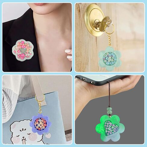 FineInno 2 Pcs Flower Shaker Molds for Epoxy Resin Cherry Blossom Quicksand Silicone Molds Pendant Jewelry Making DIY Casting Art Craft Home Decoration in Saudi Arabia