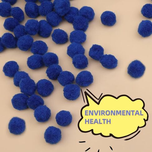 BAGERLA 150 Pcs Pom Poms for Craft, 1 Inch Pom Pom Balls Poms Arts and Crafts for Creative Decorations, Black Pompoms for Crafts DIY Projects in Kuwait