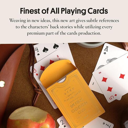 Premium Playing Cards | Intricate Design | Detailed Embossing and Gold Foil Accents | Ivory in Saudi Arabia