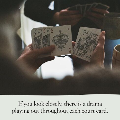 Premium Playing Cards | Intricate Design | Detailed Embossing and Gold Foil Accents | Ivory in Saudi Arabia