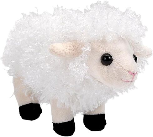 Wild Republic, Pocketkins, Sheep, Stuffed Animal, 5 Inches, Gift for Kids, Plush Toy, Fill is Spun Recycled Water Bottles in Saudi Arabia