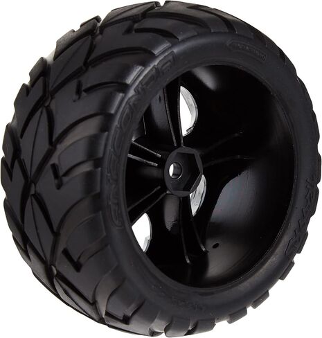 Traxxas 3776A Anaconda 2.8" Tires Assembled on All-Star Black-Chrome Wheels in Saudi Arabia