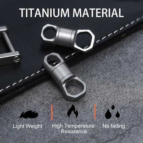 Autuveen Titanium Swivel Key Ring,Heavy Duty Swivel Keyrings for Keys,Swivel Clasp Connectors Keychain Accessories for DIY Crafts Jewelry Making in Kuwait