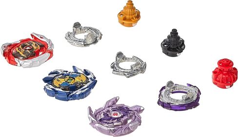 BEYBLADE Burst Surge Speedstorm Thunder Threat 3-Pack - Kolossal Fafnir F6, Spear Dullahan D6, Brave Roktavor R6 Battling Game Top Toys in Saudi Arabia