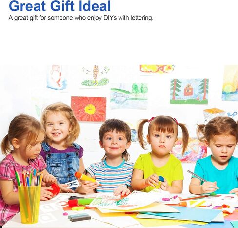 مجموعة استنسلات حروف ورقم 70 قطعة من الاستنسلات البلاستيكية القابلة لإعادة الاستخدام لقالب الأبجدية العلوية والصغيرة في خط خط الاستنسل لافتة للطلاء على زجاج باب خشبي ديكور العطلة in Kuwait