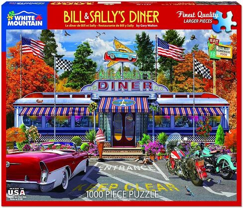 White Mountain Puzzles Bill & Sally's Diner - 1000 Piece Jigsaw Puzzle in Saudi Arabia