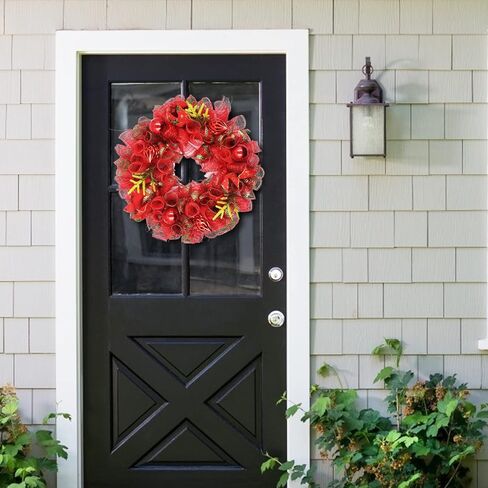 4 لفات عيد الميلاد بولي الخيش شبكة الشريط 10 بوصة 40 ياردة عيد الميلاد شبكة البوليستر الشريط شبكة معدنية احباط شبكة أبيض أحمر أخضر شبكة رولز DIY بها بنفسك اكاليل عيد الميلاد ديكور التغليف (Style2) in Kuwait