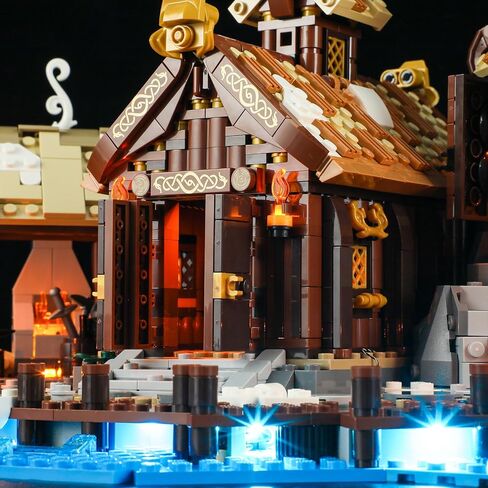 بيركس ماكس مجموعة اضاءة LED لـ LEGO-21343 Viking Village - متوافقة مع مجموعة بناء ليغو ايدياز - لا تتضمن مجموعة ليغو in Saudi Arabia
