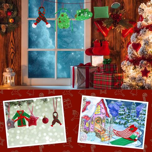 11 Pcs Christmas Elf Accessories Include Cheerleader Elf Doll Sleeping Bag Hammock Apron Chef Hat Dress Scarf Top Shorts Horn Pompoms Bag Snowmen Elf Clothes (Cheerleader Style) in Kuwait