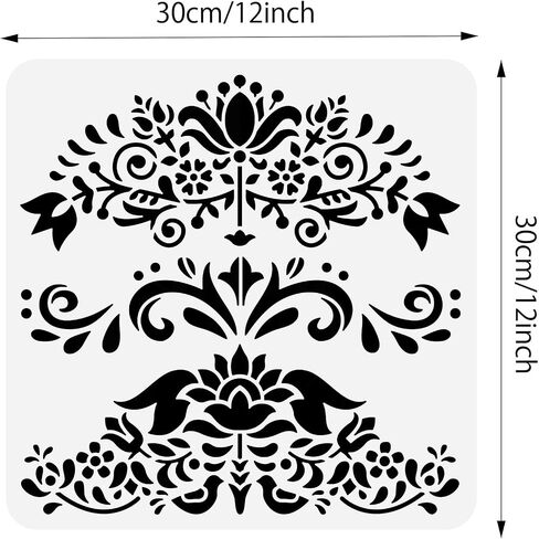 BENECREAT Graffiti Letters Stencil 12x12", Street Graffiti Uppercase Alphabet Reusable Painting Stencils for Scrapbooking Drawing DIY Furniture Wall Floor Fabric Decors in Saudi Arabia