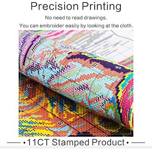 مجموعة غرز متقاطعة من Joy Sunday 11CT صائد الأحلام 8.3 بوصة × 11 بوصة أو 21 سم × 28 سم أنماط سهلة للتطريز للفتيات والحرف اليدوية DMC لوازم الخياطة المتقاطعة سلسلة الحياة الثابتة in Kuwait