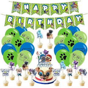 Puppy Dog Birthday Party Decorations for Puppy Dog Pals Including Banners Latex Balloons Aluminum Foil Balloons for Birthday Party Decorations for Children and Adults in Kuwait