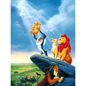 PALODIO DIY 5D الماس اللوحة الأسد حسب عدد مجموعات، الكريستال حجر الراين الماس التطريز لوحات صور الفنون الحرفية لديكور جدار المنزل (12 × 16 بوصة) in Kuwait