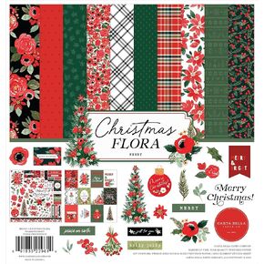 مجموعة كارتا بيلا مقاس 12 × 12 بوصة - ميري كريسماس فلورا CF332016 in Kuwait