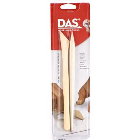 DAS Clay Wooden Modelling Sticks, 2 Pieces, Ideal for Professional Clay Users in Kuwait
