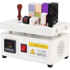 آلة تغليف السيلوفان من مونشان، آلة ختم التسخين، آلة تغليف السيلوفان اليدوية، صندوق البوكر لمستحضرات التجميل والعطور المكتبية (4.7 × 7.9 بوصة) in Kuwait