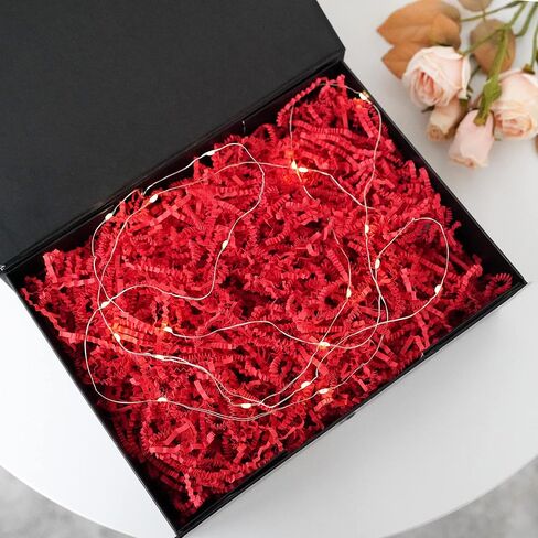 Bobobag - 2LB Crinkle Cut Paper Shred Filler Recyclable Gift Wrap Confetti Raffia Grass Shred Paper for Easter Baskets Filler Creative Eggs Decor (Brown) in Kuwait