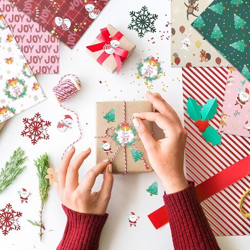 مجموعة مذكرات عيد الميلاد مقاس 6 بوصات من PUIKSXER، ورق قصاصات نمطي، 24 ورقة من ورق الحرف اليدوية الزخرفي العتيق من جانب واحد، لوازم زينة يومية للمخططين DIY، ألبوم فني مجمع in Kuwait