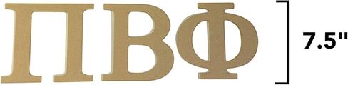 مجموعة حروف خشبية غير مكتملة من Pi Beta Phi مقاس 7.5 بوصة in Saudi Arabia