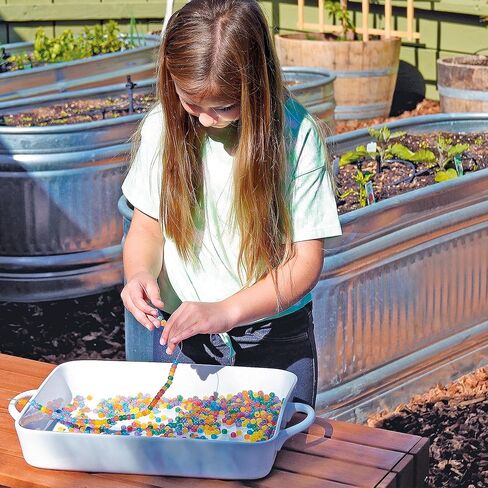 Steve Spangler Science UV Color Changing Beads, Set of Approx. 250-Colors Included: Red, Purple, Yellow, Orange- Experiments for Kids, Educational Toys in Kuwait