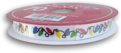 Christmas Lights Ribbon - 3/8 Inch x 30 Feet in Saudi Arabia