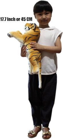 ألعاب حيوانات محشوة مفعمة بالحيوية من تاغلن، نمر بني من القطيفة الواقعية، 17.7 بوصة in Kuwait