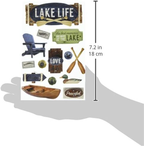 Paper House Productions Lake Life Dimensional 3D Scrapbook Stickers (1 Pack) in Saudi Arabia