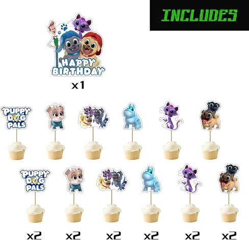 Puppy Dog Birthday Party Decorations for Puppy Dog Pals Including Banners Latex Balloons Aluminum Foil Balloons for Birthday Party Decorations for Children and Adults in Kuwait