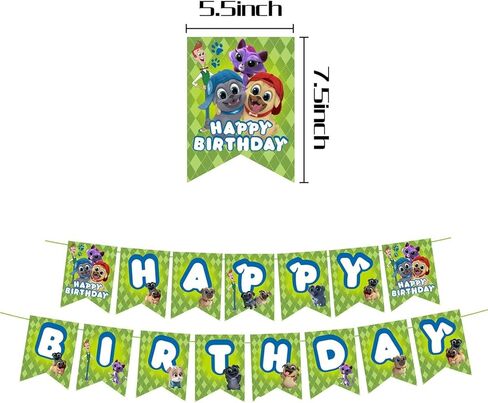 Puppy Dog Birthday Party Decorations for Puppy Dog Pals Including Banners Latex Balloons Aluminum Foil Balloons for Birthday Party Decorations for Children and Adults in Kuwait