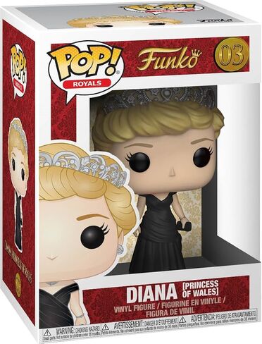 Funko Pop Royals: The Royal Family - Diana Princess of Wales Vinyl Figure (Bundled with Pop Box Protector Case) in Saudi Arabia