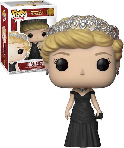 Funko Pop Royals: The Royal Family - Diana Princess of Wales Vinyl Figure (Bundled with Pop Box Protector Case) in Saudi Arabia