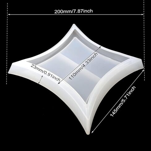 هونباي 2 قطع سيليكون كوستر قوالب غير منتظمة الراتنج كوستر قوالب المجوهرات لوحة تخزين طبق صب قالب لصنع المجوهرات in Kuwait