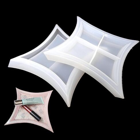 هونباي 2 قطع سيليكون كوستر قوالب غير منتظمة الراتنج كوستر قوالب المجوهرات لوحة تخزين طبق صب قالب لصنع المجوهرات in Kuwait