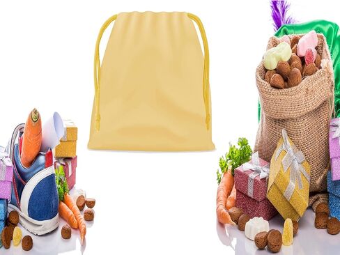 حقيبة هدايا بدون رباط من 25 قطعة من مجوهرات حفلات الزفاف وحقيبة برباط سحب 20.32 سم × 25.4 سم (وصلة سفلية) حقائب بلاستيكية بألوان متنوعة لتغليف هدايا الأطفال في الحفلات. in Kuwait