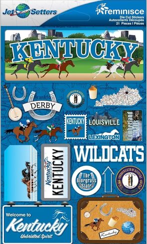 Jet Setters Dimensional Stickers-Kentucky in Saudi Arabia