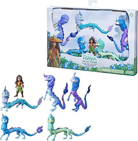 Disney Princess Raya and The Last Dragon Sisu Family Pack, Includes 5 Dragon Toys and Raya Doll, Toys for Kids 3 and Up in Saudi Arabia