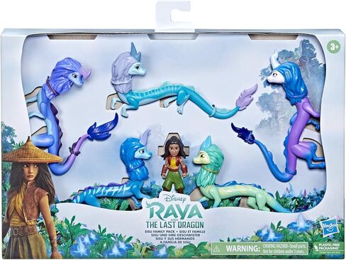 Disney Princess Raya and The Last Dragon Sisu Family Pack, Includes 5 Dragon Toys and Raya Doll, Toys for Kids 3 and Up in Saudi Arabia