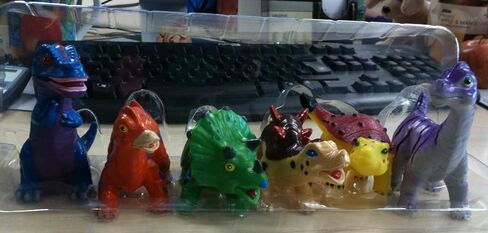 Wild Republic T-Rex, Triceratops, Stegosaurus, Diplodocus, Ankylosaur, Brachiosaurus, Junior Jungle Dino Playset, 6 pc Set in Saudi Arabia