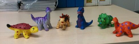 Wild Republic T-Rex, Triceratops, Stegosaurus, Diplodocus, Ankylosaur, Brachiosaurus, Junior Jungle Dino Playset, 6 pc Set in Saudi Arabia
