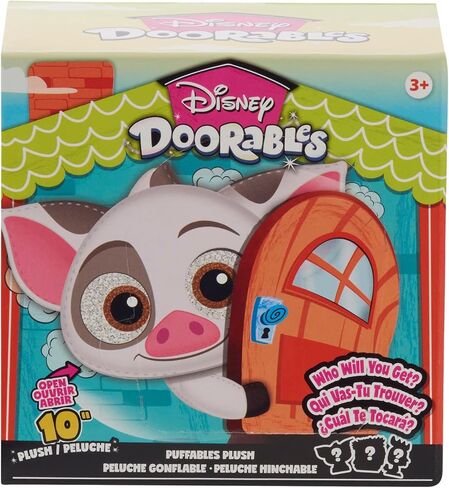 Disney Doorables Puffables Plush Moana, 10-inch Collectible Plush, Styles May Vary, Officially Licensed Kids Toys for Ages 3 Up by Just Play in Saudi Arabia